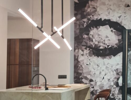 Diseño de iluminación para la tienda de cocinas Poggen