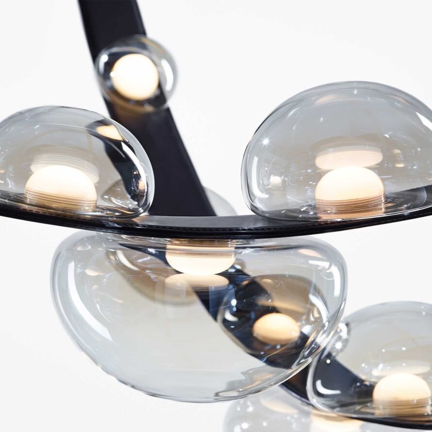 Dew Drops Crystal Lighting Collection Vegan Leather Bomma Boris Klimek Detail Chum 2 890x890