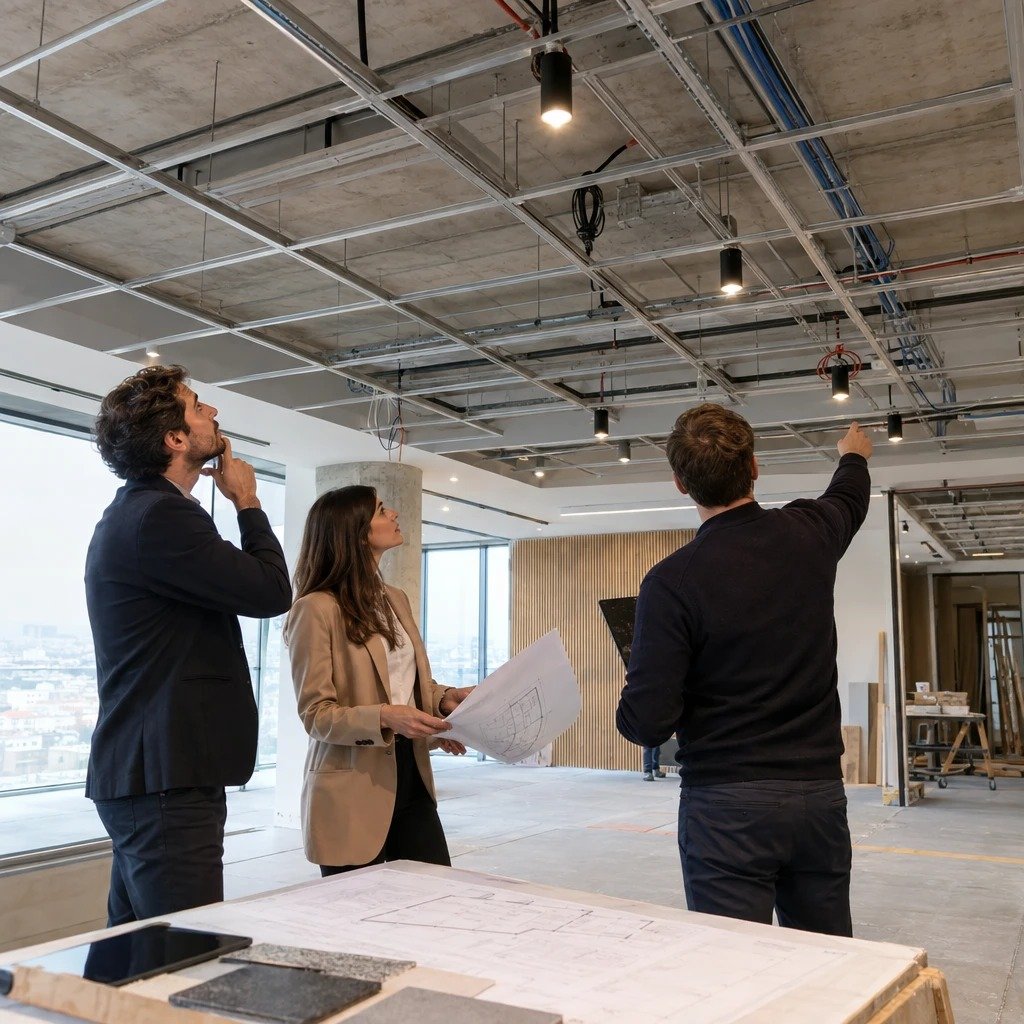 Coordinación del lighting designer con arquitectura e interiorismo durante la obra