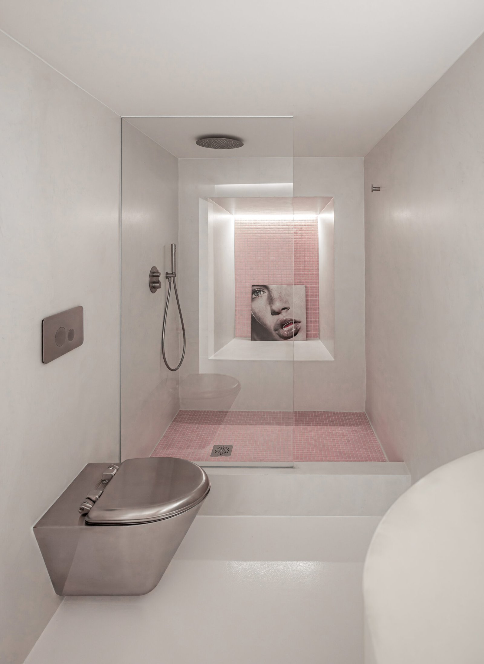 Luz de acento en vivienda de diseño en Mallorca, proyecto Cyberpink